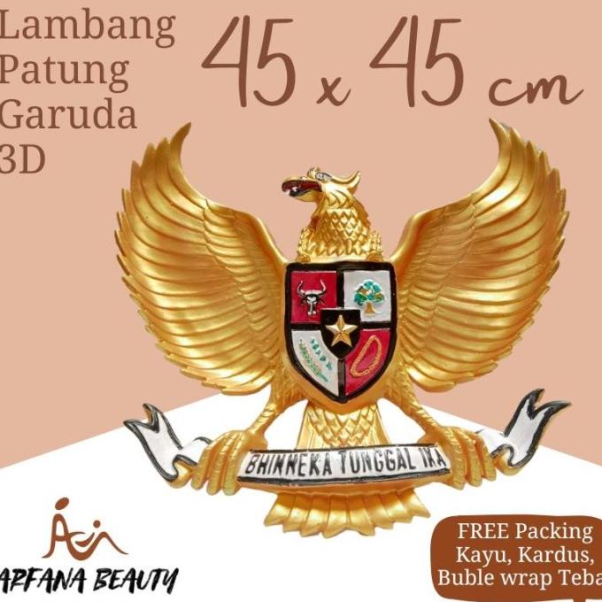 Jual Sale Pajangan Dinding Garuda Pancasila Dimensi Fiber Lambang