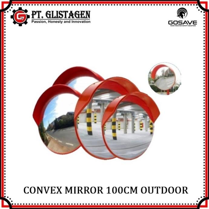 Jual HRG DISKON Convex Mirror Kaca Cermin Cembung Outdoor 100 Cm Safety