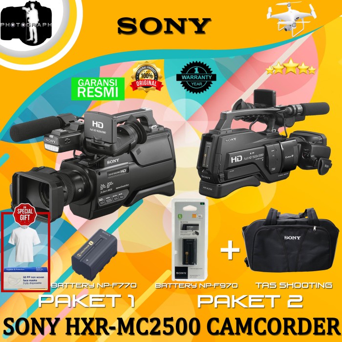 Jual SONY HXR MC2500 SONY MC2500 HANDYCAM SONY HXR MC2500 GARANSI