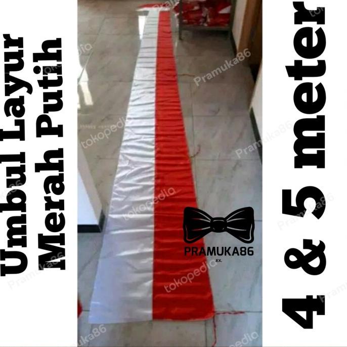 Jual Bendera Umbul Layur Jejer Merah Putih Panjang Meter Bijian