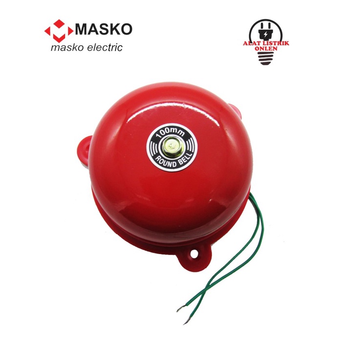 Jual Round Bell Kring Bel Listrik Pabrik Sekolah Kantor Fire Alarm