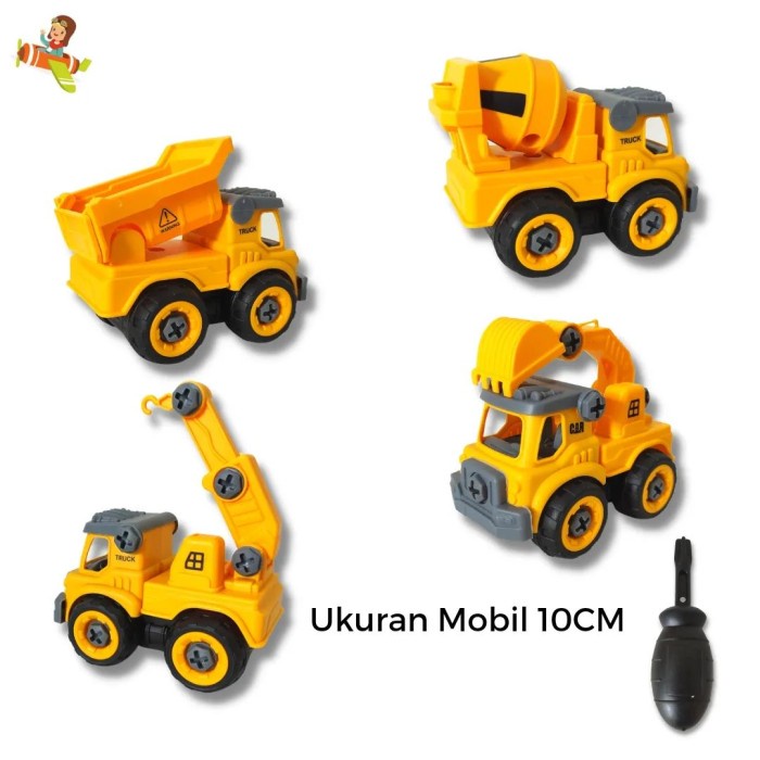 Jual PROMO MAINAN ANAL COWOK DIY ASSEMBLY TRUCK CAR MOBILAN TRUK