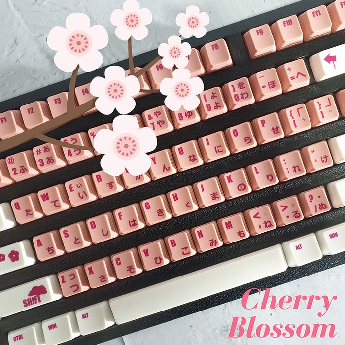 Jual KeyKraft Keycaps Cherry Blossom Keycap Set Japanese Legends