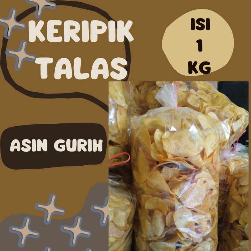 Jual Keripik Talas 1kg Kripik Mbote Kiloan Asin Gurih Seriping