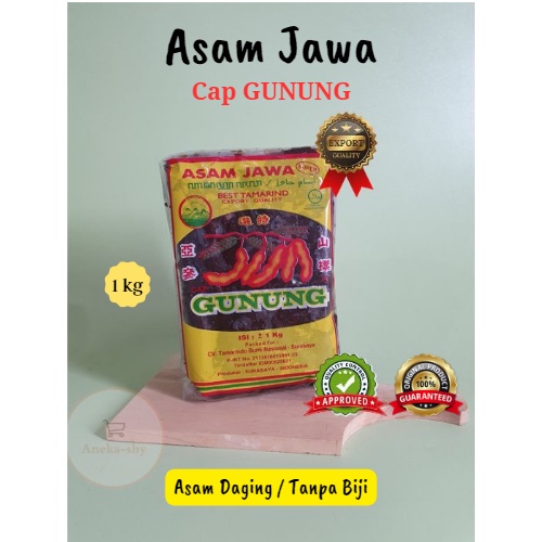 Jual Asam Jawa Tanpa Biji Asam Daging Asem Jawa Cap Gunung Kg Shopee