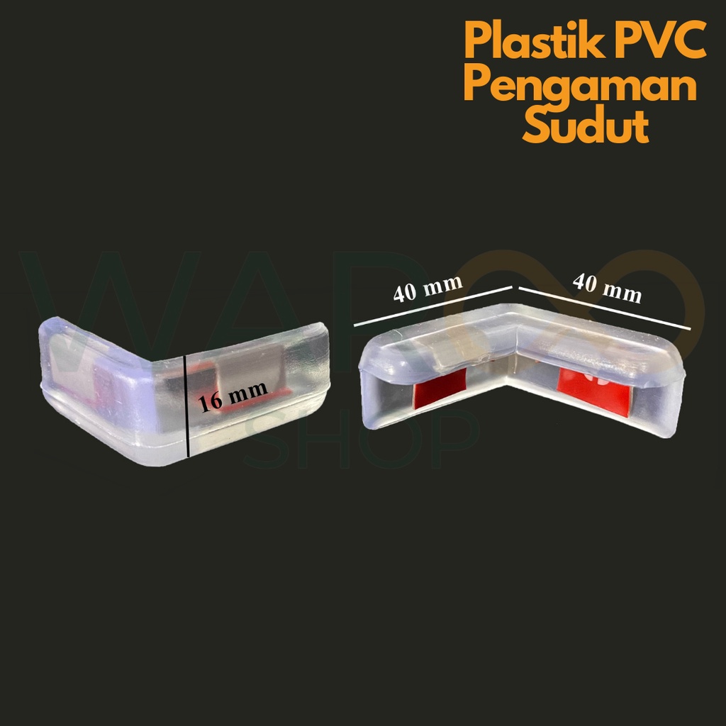 Jual Plastik Pvc Pengaman Pelindung Sudut Siku Meja Rak Besi Bening