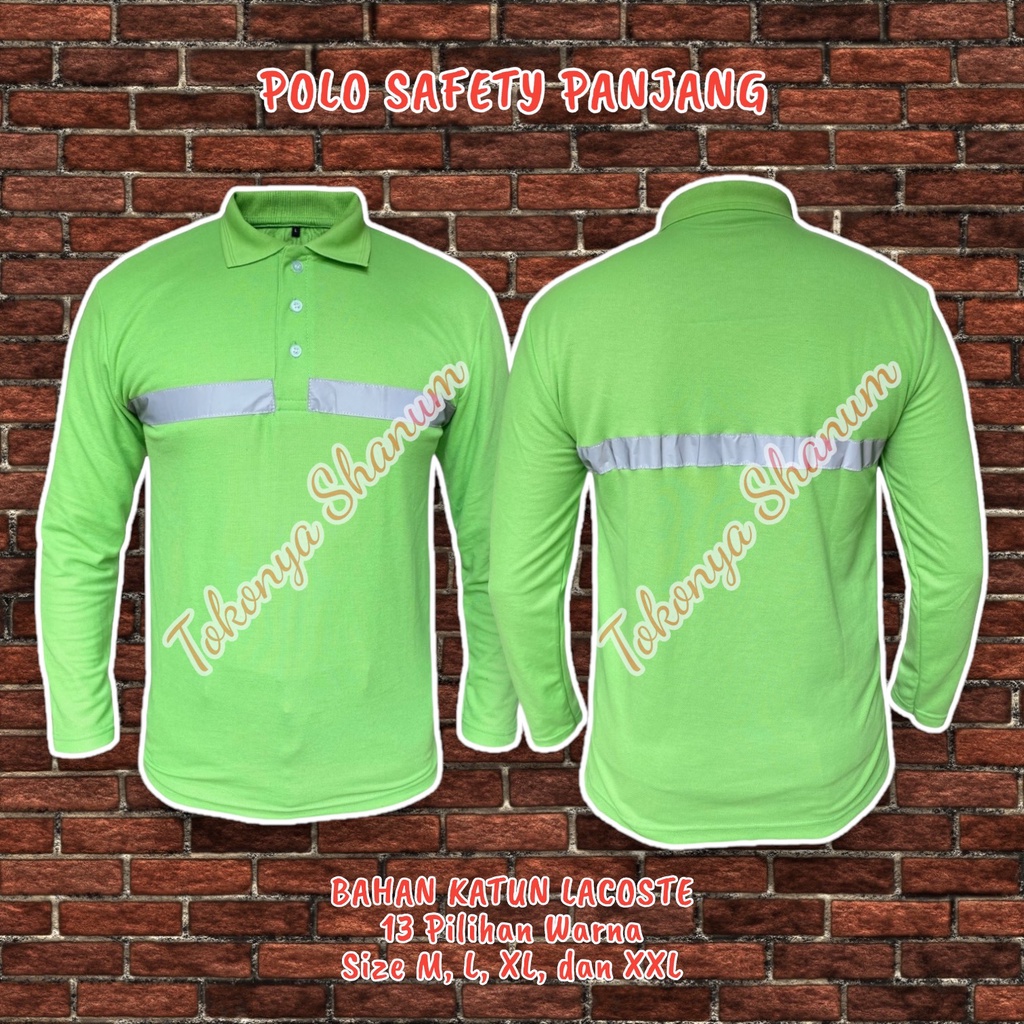 Jual Kaos Safety Kerah Kaos Polo Safety Panjang Poloshirt Polo