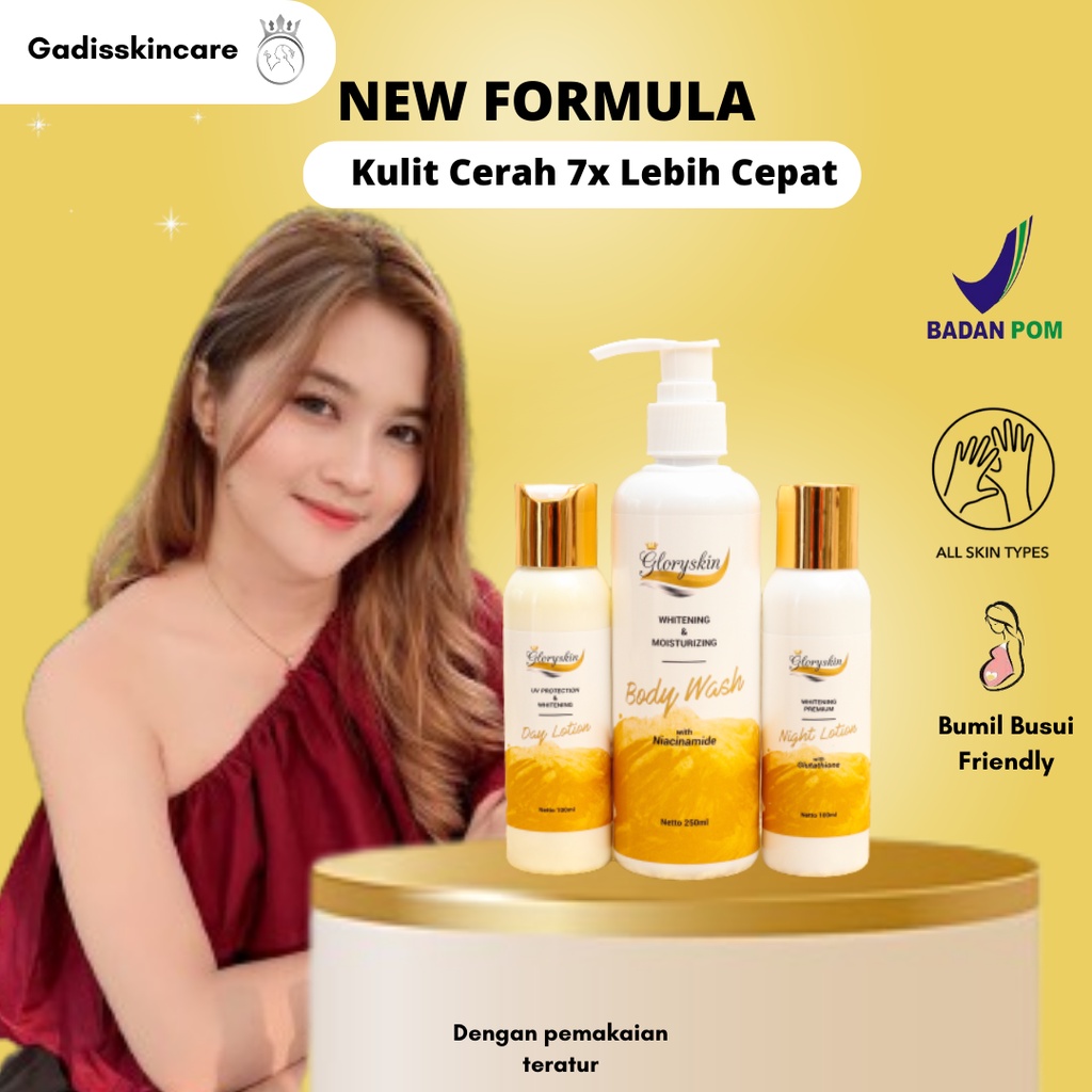 Jual Gadisskincare Paket Whitening Hb Super Serum Pemutih Badan Lotion