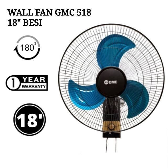 Jual GMC 519 Kipas Angin Dinding Gantung Tembok Wall Fan GMC 518