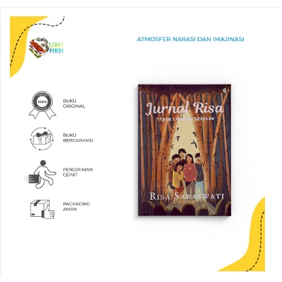 Jual Buku Novel Horor Jurnal Risa Teror Liburan Sekolah Bukune