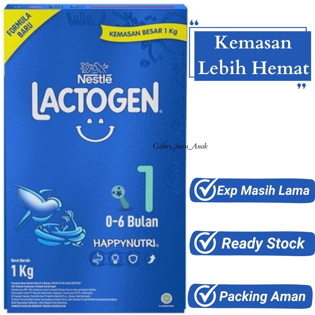 Jual Nestle LACTOGEN 1 HAPPYNUTRI Susu Formula Usia 0 6 Bulan 1kg