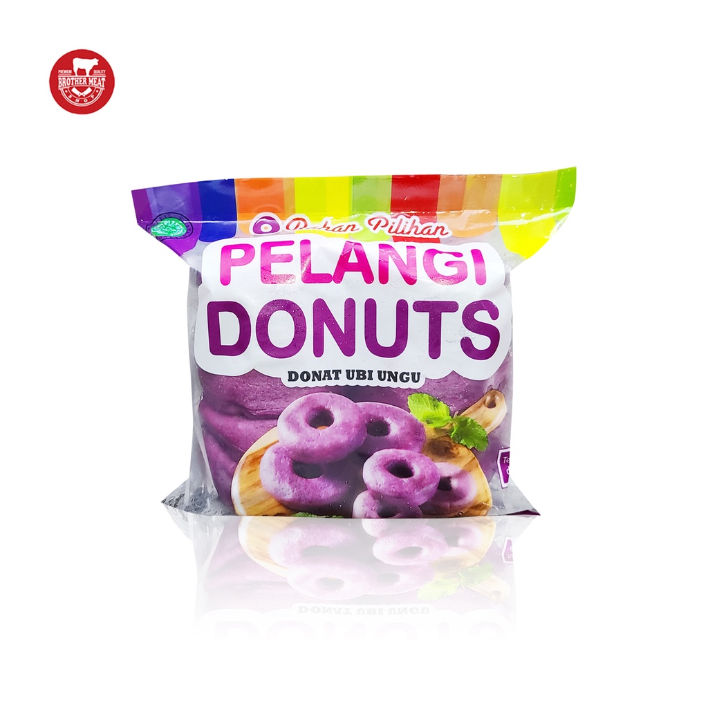 Jual Pelangi Donuts Isi 10 Donat Ubi Ungu Halal Shopee Indonesia