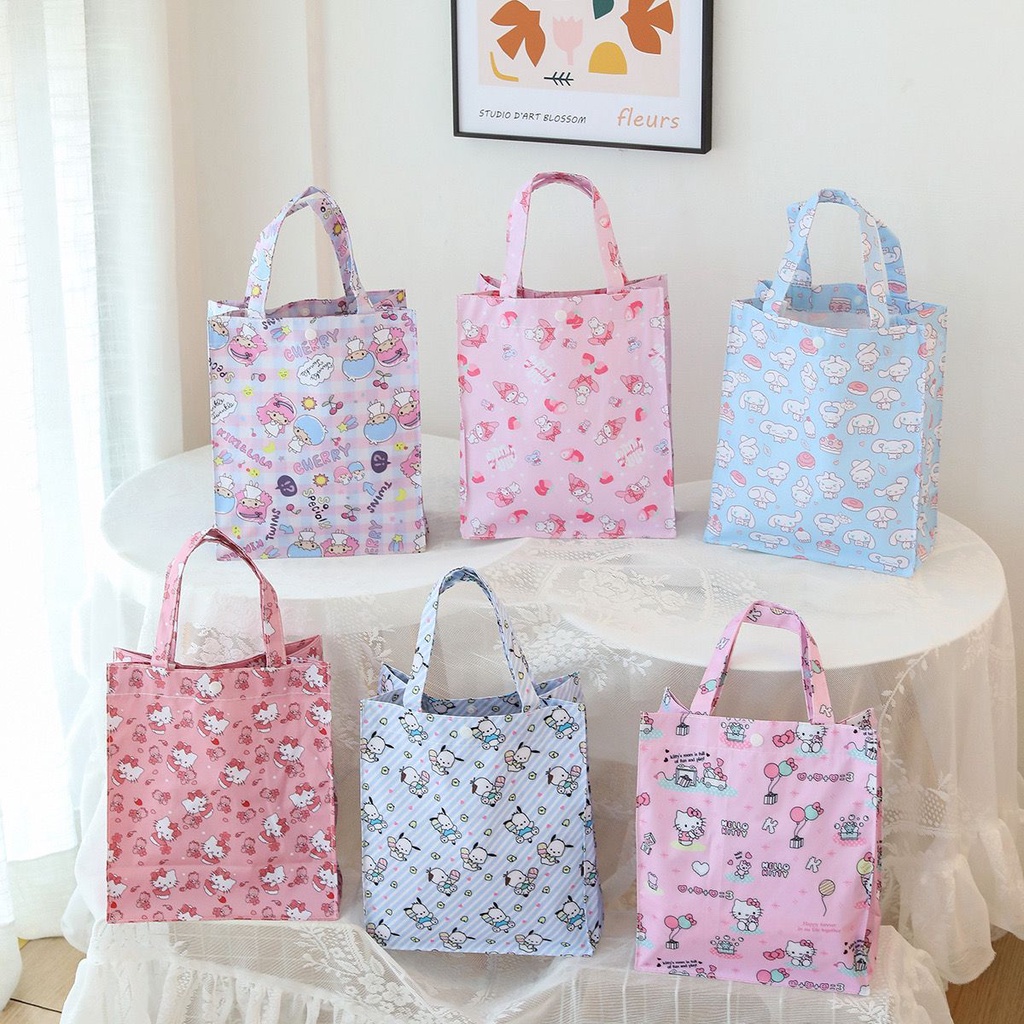 Jual KANTONG TAS BELANJA SHOPPING BAG TOTE BAG CINNAMOROLL MELODY