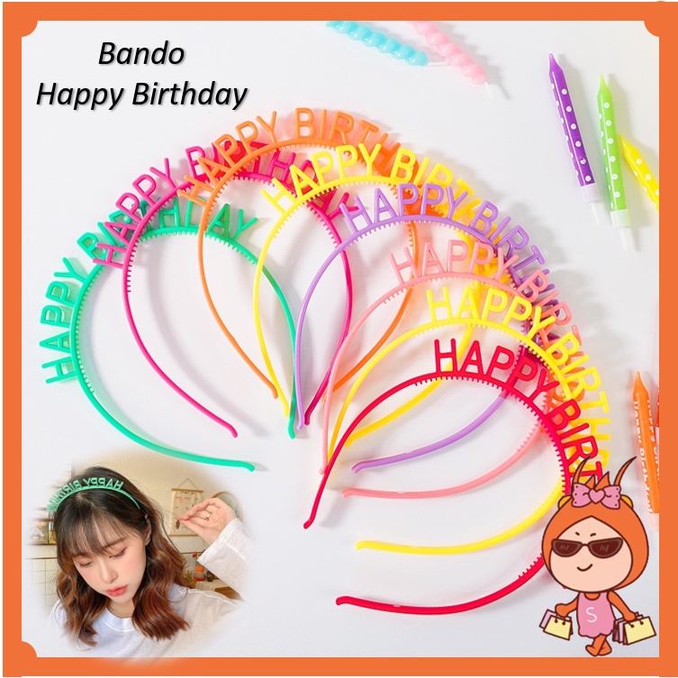 Jual Reseller Welcome F Bando Selamat Ulang Tahun Bando Wanita