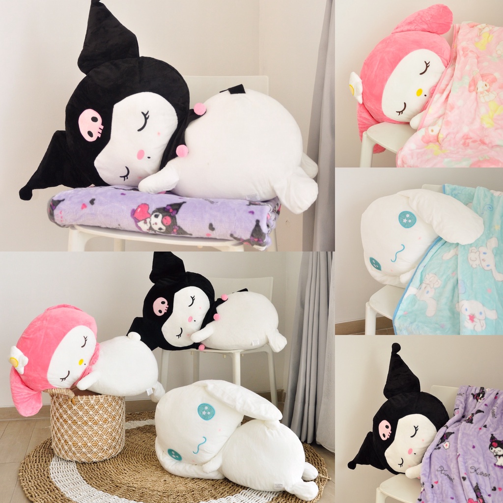 Jual Bantal Selimut BALMUT Sleepy Cinnamoroll Kuromi My Melody