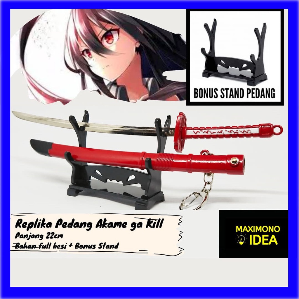 Jual Gantungan Kunci Pedang Akame Ga Kill Murasame Shopee Indonesia