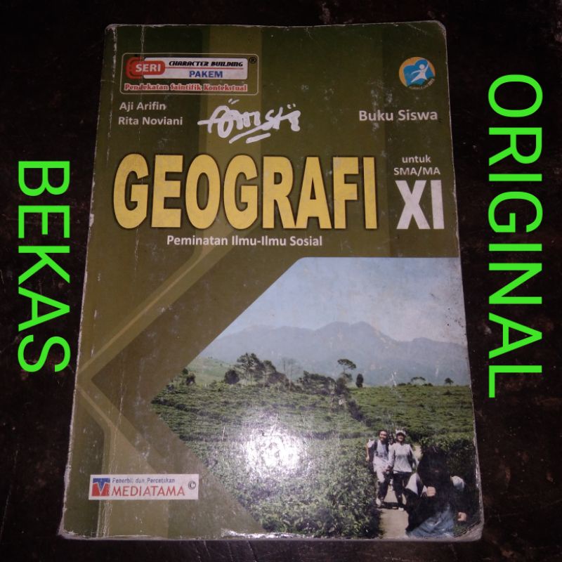 Jual Buku Pakem Geografi Kelas 11 XI 2 II SMA MA Mediatama Kurikulum