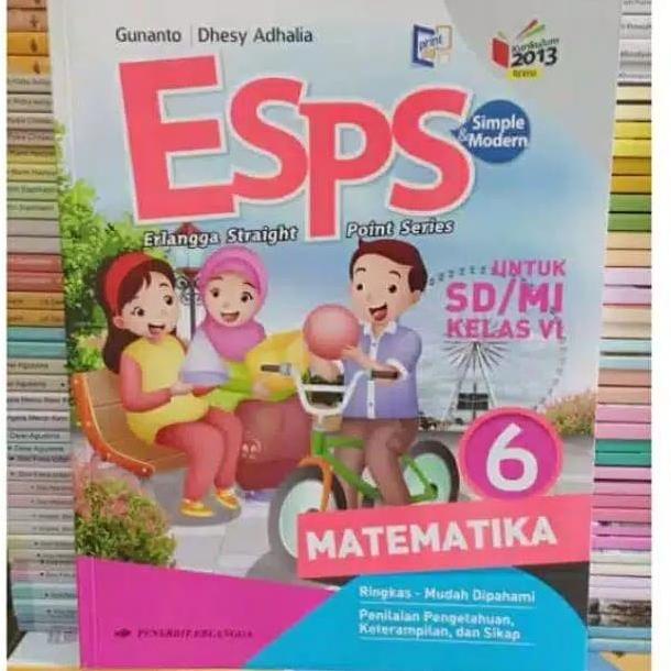 Jual Buku Esps Matematika Kelas 6 SD K13 Erlangga Shopee Indonesia