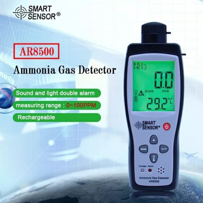 Jual Alat Ukur Digital Gas Detector Ammonia Nh Smart Sensor Shopee