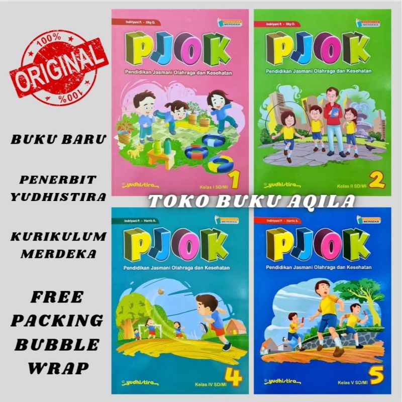 Jual Buku PJOK Kelas 1 2 4 5 SD MI Yudhistira Kurikulum Merdeka