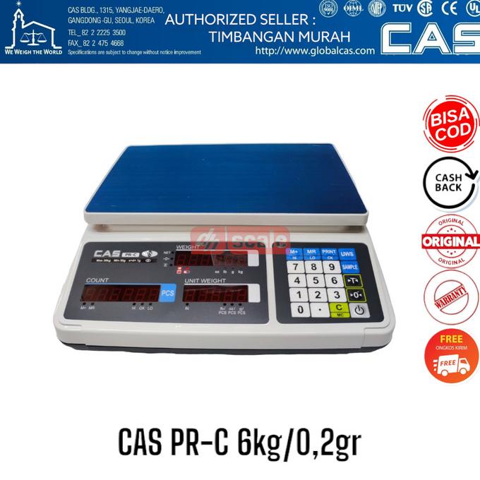 Jual Counting Scale Cas Pr C 6Kg Timbangan Itung Baut Kancing Pcs