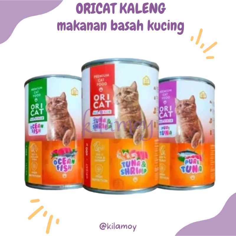 Jual Ori Cat Kaleng 400gr Makanan Basah Kucing Oricat Kaleng Shopee