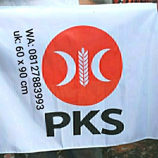 Jual Discount Bendera Partai Pks Ukuran X Pcs Bendera Custom