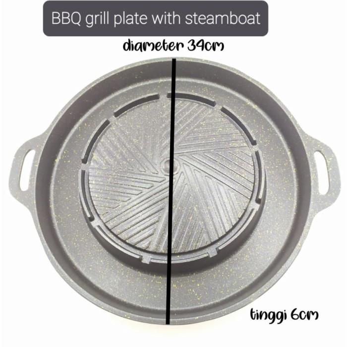 Jual Happy Home Sukiyaki Bulgogi Pan 2 In 1 Mookata Panci Grill Pan