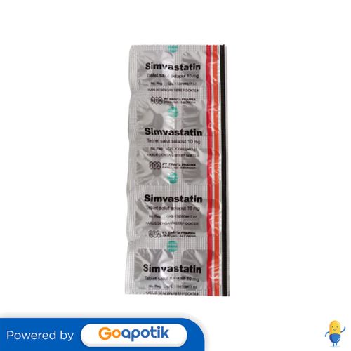 Jual SIMVASTATIN ERRITA 10 MG STRIP 10 TABLET Shopee Indonesia