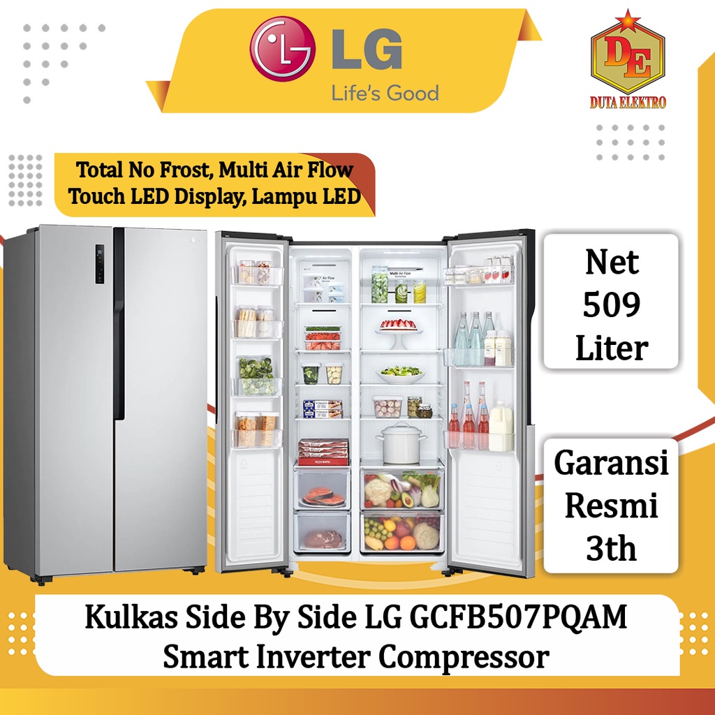 Jual Kulkas Side By Side Lg Gcfb Pqam Smart Inverter Compressor