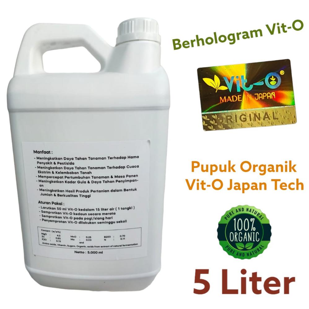 Jual Pupuk Organik Cair Vit O Kemasan Pabrik 5 Liter Jepang O7S