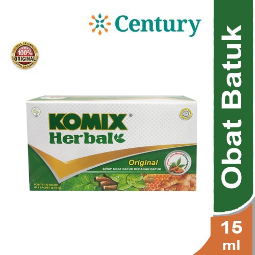 Jual KOMIX HERBAL ORIGINAL 15ML OBAT BATUK Shopee Indonesia