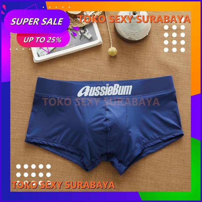 Jual Aussiebum Men Boxer Trunk Pria Celana Dalam Boxer Pria Navy Mn