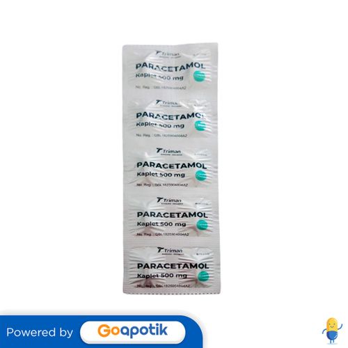 Jual Paracetamol Triman Mg Strip Kaplet Shopee Indonesia