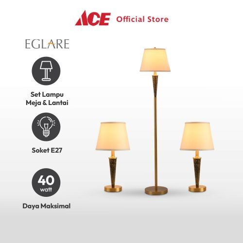 Jual Ace Eglare Set 3 Pcs Cassie Lampu Meja Lampu Lantai Marble