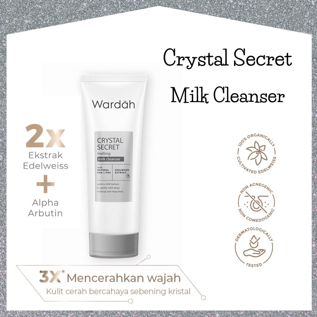 Jual Wardah Crystal Secret Melting Milk Cleanser With Natural AHA PHA