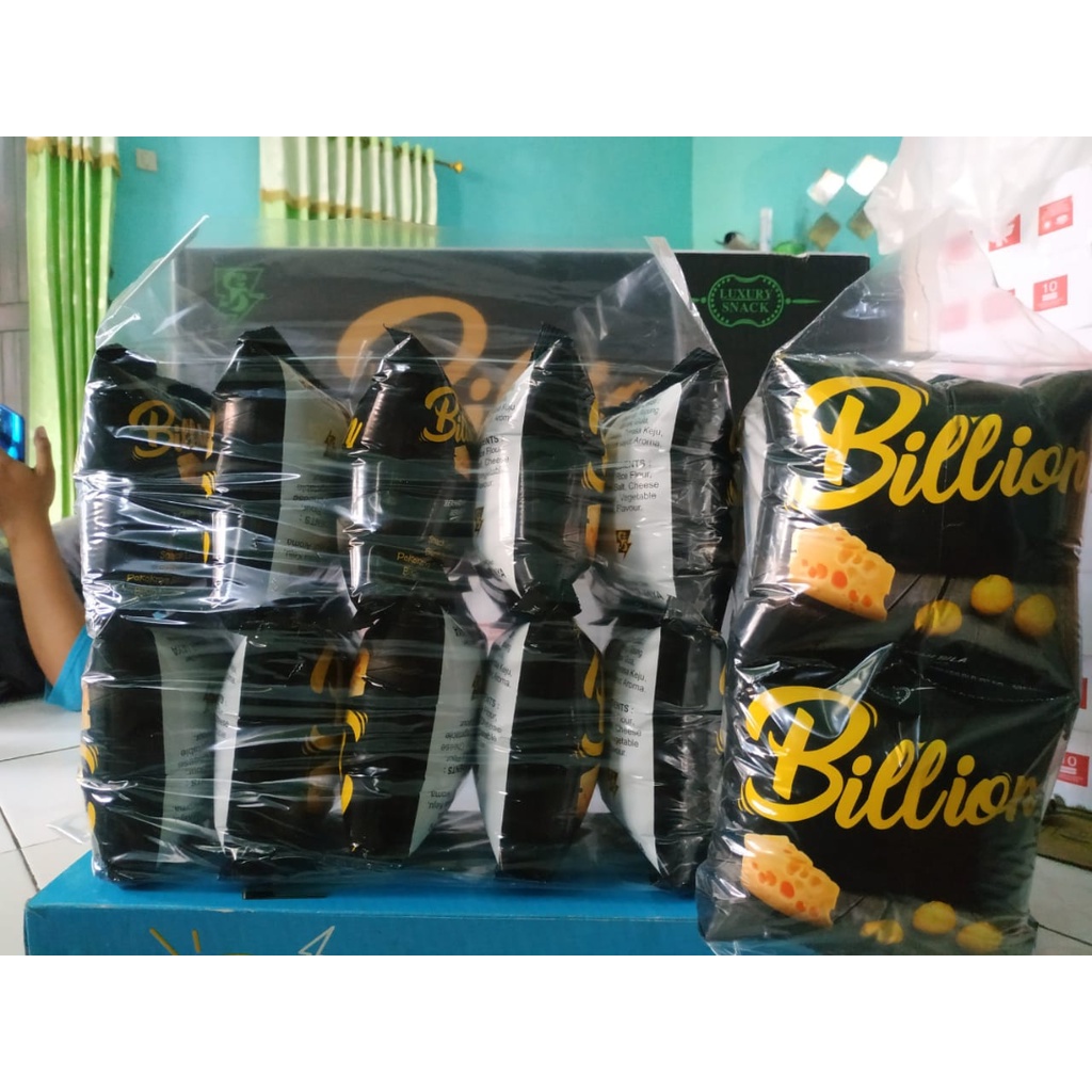 Jual Snack Billion Makanan Ringan Berhadiah Uang 1 Pak Isi 10