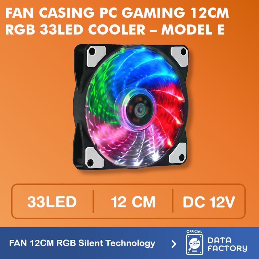 Jual FAN CASING RGB 12CM 33 LED KIPAS CHASING RGB CPU COOLER