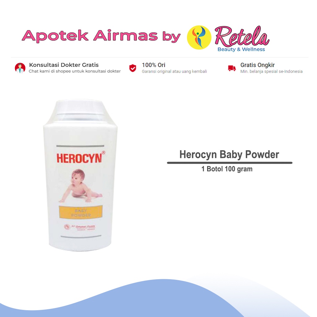 Jual Herocyn Baby Powder Gr Shopee Indonesia