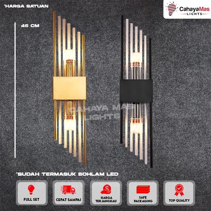 Jual Lampu Hias Dinding Kaca Indoor Minimalist Modern Klasik Elegan