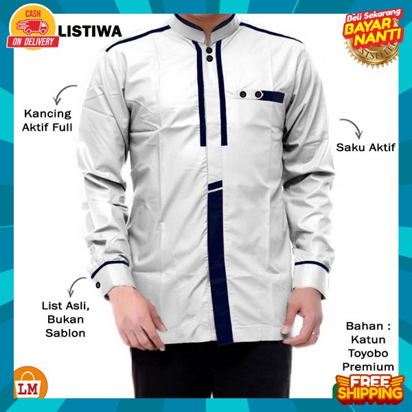 Jual Kmja Modern Bsju Muslim Laki Remaja Bj Keren Qurta Pakaian Peria