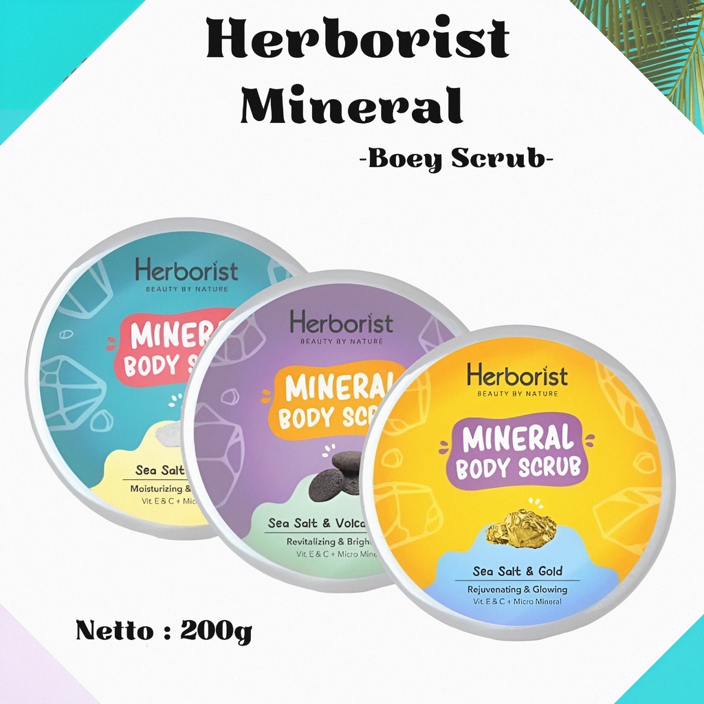 Jual Herborist Mineral Body Scrub 200gr Scrub Badan Shopee Indonesia