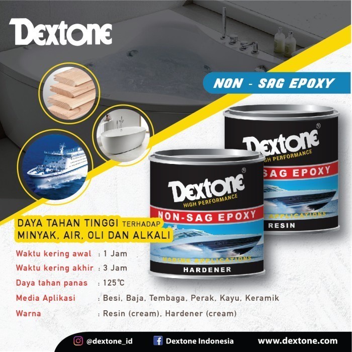 Jual Lem Besi Dextone Epoxy Non Sag 400 Gr Shopee Indonesia