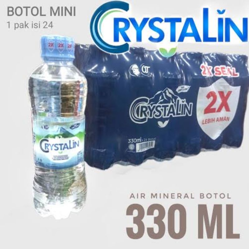 Jual Crystalin Crystalline Botol 330ml 1 Dus Isi 24 Botol Shopee