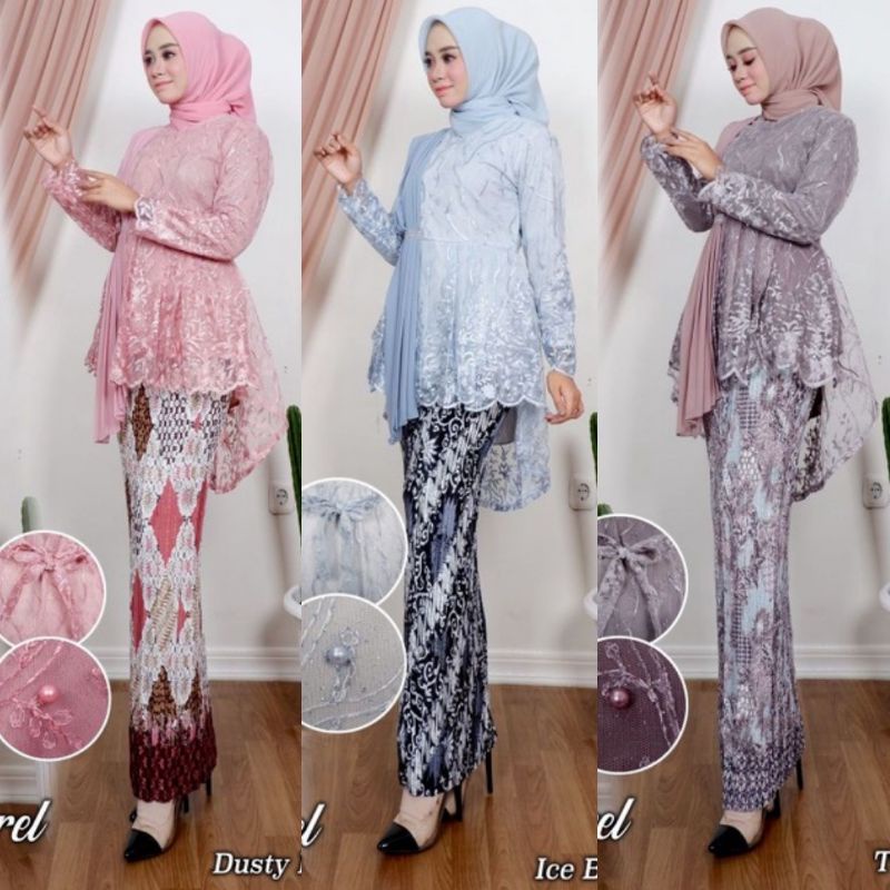 Jual Setelan Kebaya Aurora Selendang Setelan Kebaya Modern Aurora