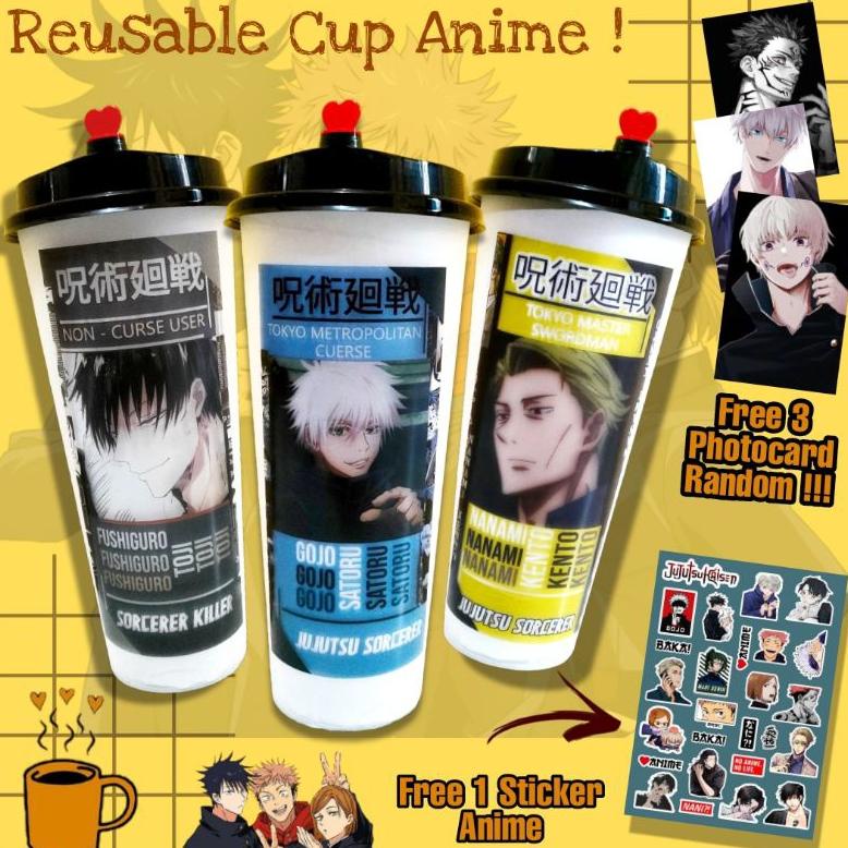 Jual Botol Minum Anime Jujutsu Kaisen Haikyuu Onepiece Naruto