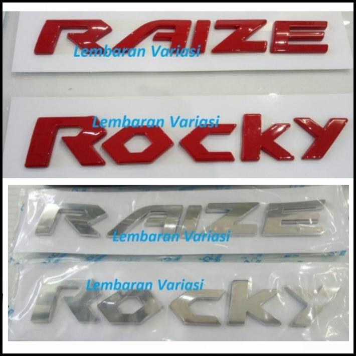 Jual TERMURAH EMBLEM KAP MESIN MOBIL DAIHATSU ROCKY TOYOTA RAIZE