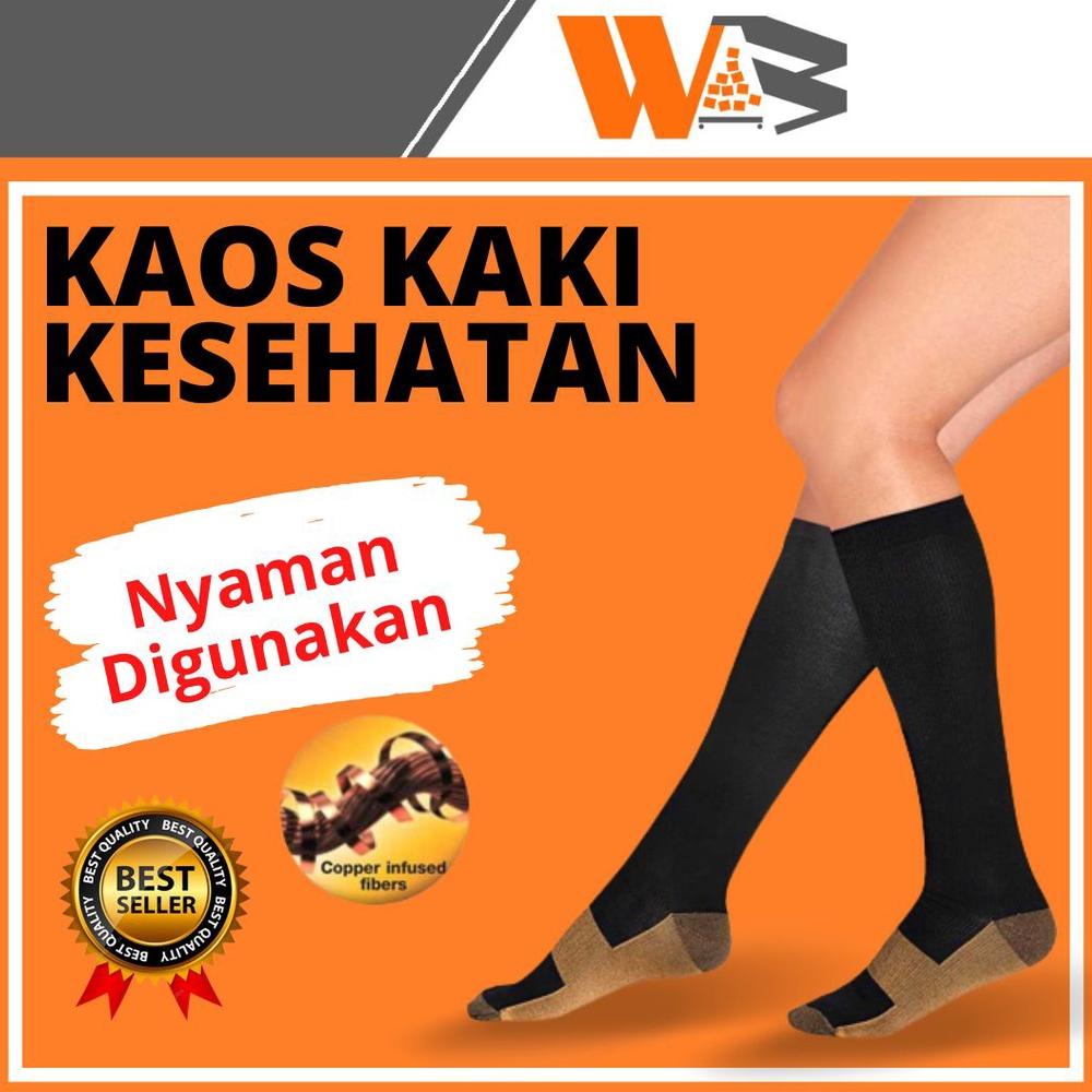 Jual Kaos Kaki Wanita Pria Panjang Anti Bau Kaos Kaki Kesehatan Varises