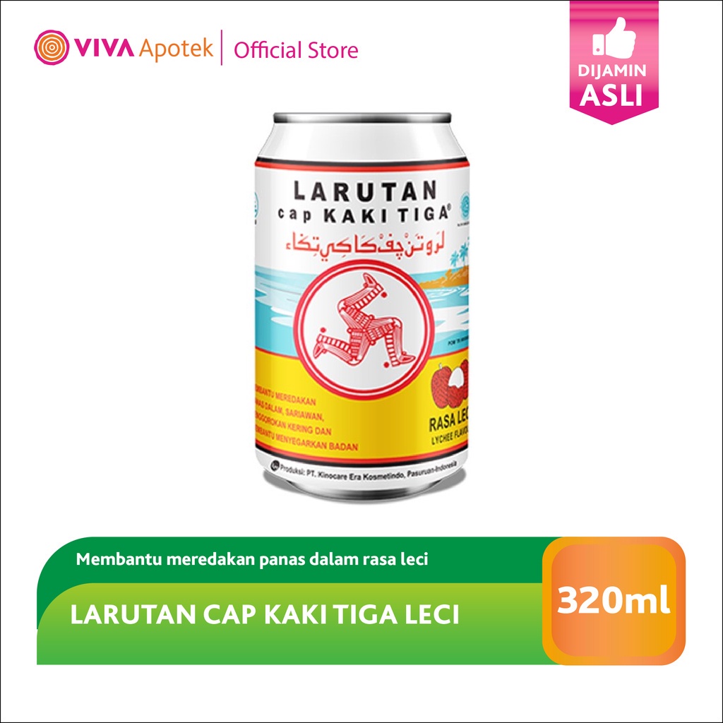 Jual Larutan Cap Kaki Tiga Leci Meredakan Panas Dalam Sariawan Ml