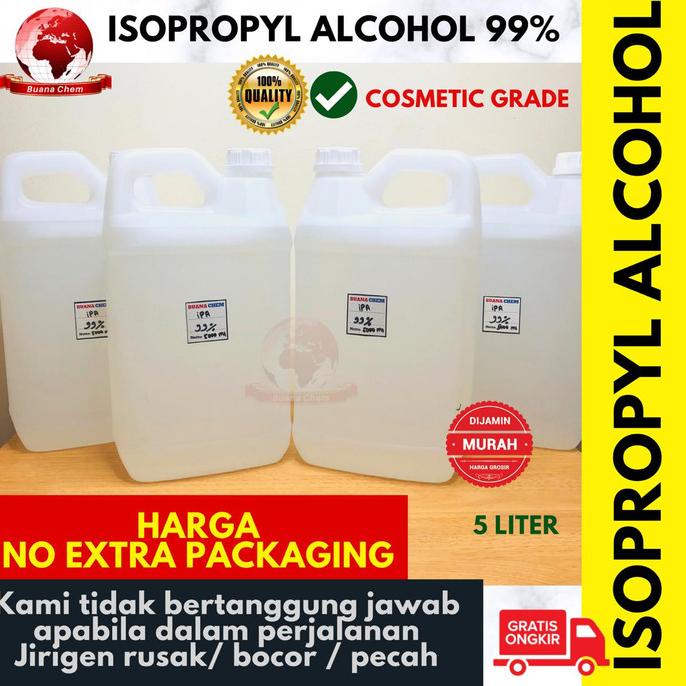 Jual Alkohol Murni 99 5 Liter Alcohol Isopropyl Alcohol